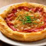 Knuspriger Zwiebelkuchen mit Speck - featured image