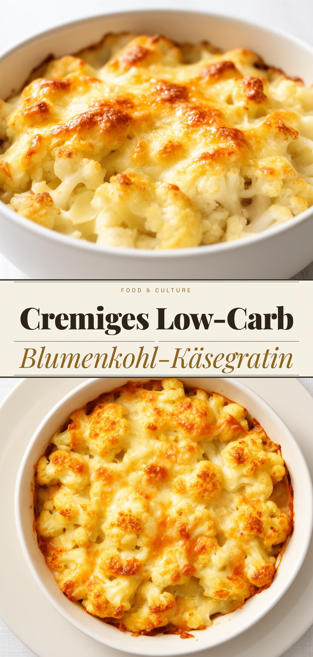 Low-Carb Blumenkohl-Käsegratin: Cremig & Knusprig in 30 Min 5 Low-Carb Blumenkohl-Käsegratin recipe
