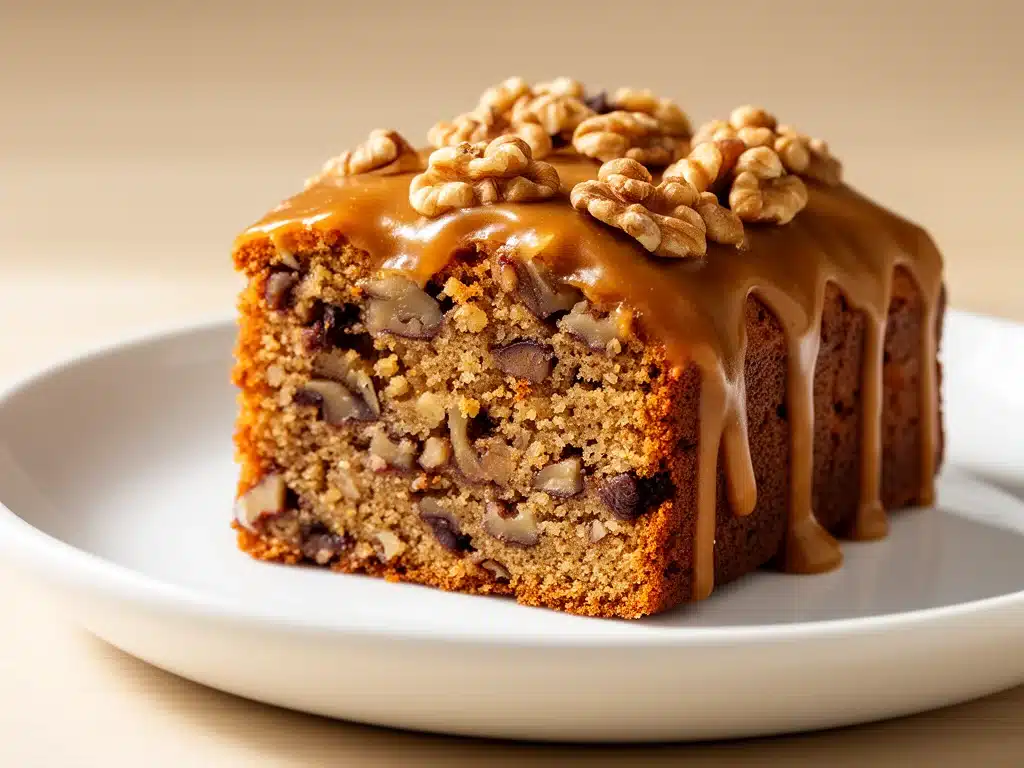 Nusskuchen mit brauner Butterglasur - featured image