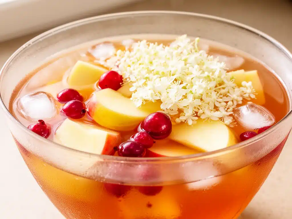 Oktoberfest Holunder-Apfel Bowle - featured image
