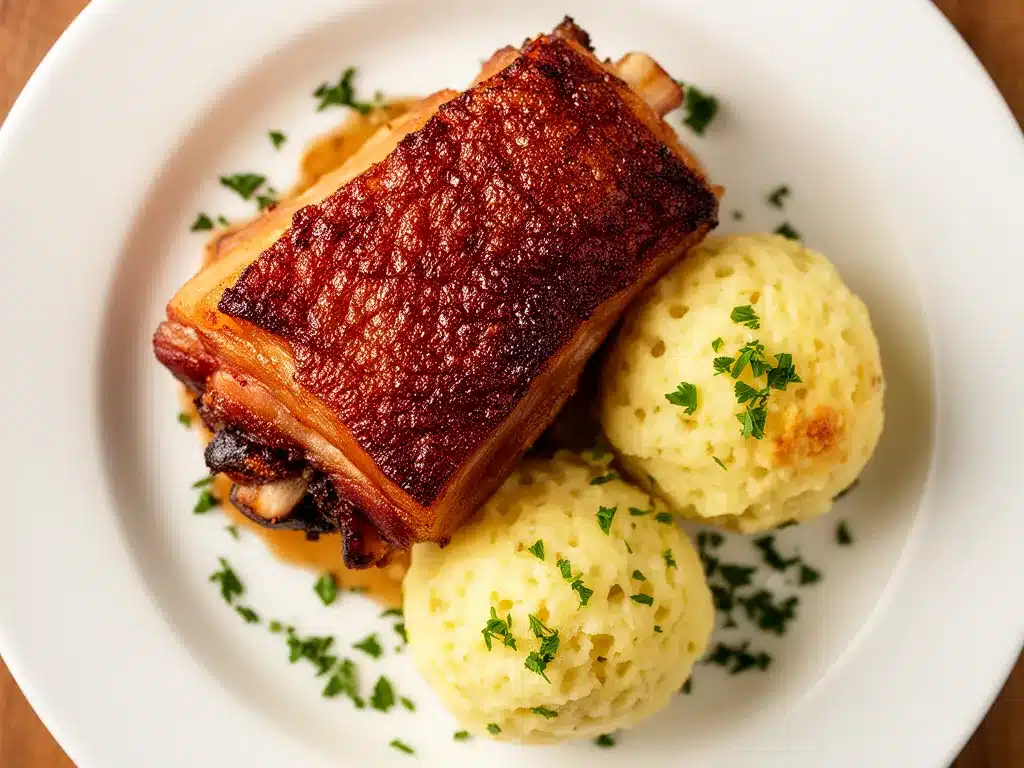 Oktoberfest Schweinshaxe: 7 Tipps für knusprige, saftige Ergebnisse 4 Oktoberfest Schweinshaxe mit Knödeln preparation steps