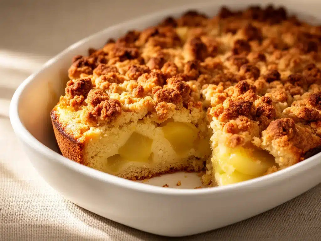 saftiger Quittenkuchen mit Streuseln - featured image