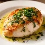 saftiges Ofenhähnchen mit Kräuterbutter - featured image