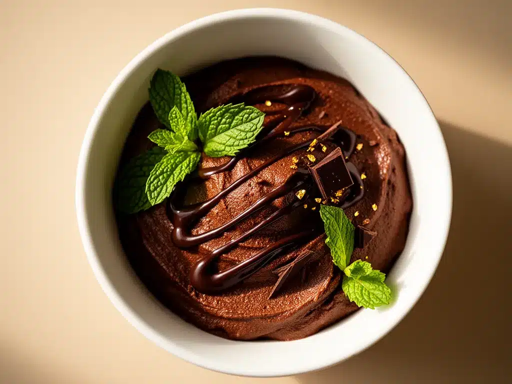 Cremige Vegan Schokoladen-Avocado-Mousse: 5-Minuten Rezept 4 Vegan Schokoladen-Avocado-Mousse preparation steps
