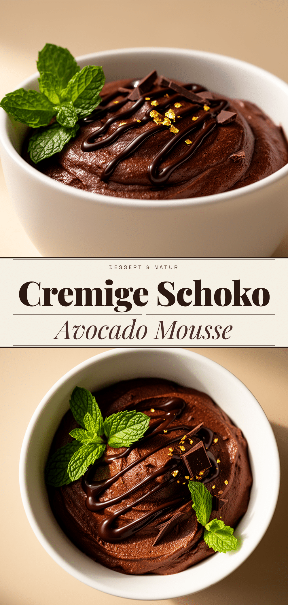 Cremige Vegan Schokoladen-Avocado-Mousse: 5-Minuten Rezept 5 Vegan Schokoladen-Avocado-Mousse recipe