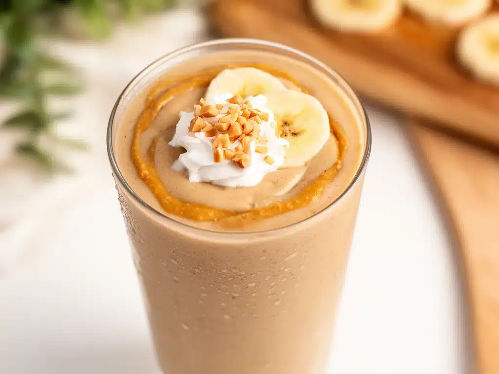 Cremiger Veganer Bananen-Erdnussbutter Smoothie: 3 Min. Rezept 4 veganer Bananen-Erdnussbutter Smoothie preparation steps