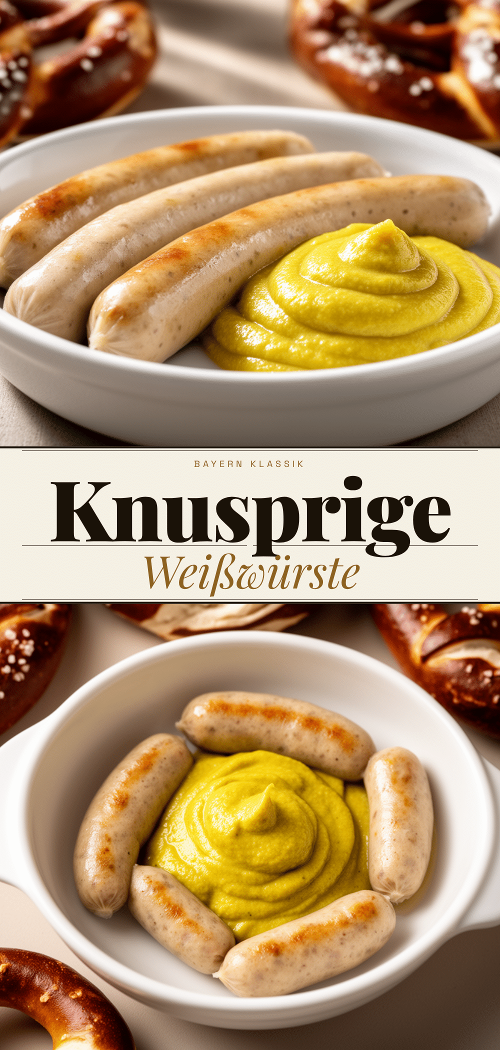 Weißwurst mit süßem Senf: 5 Min. Einfaches Rezept 5 Weißwurst mit süßem Senf recipe